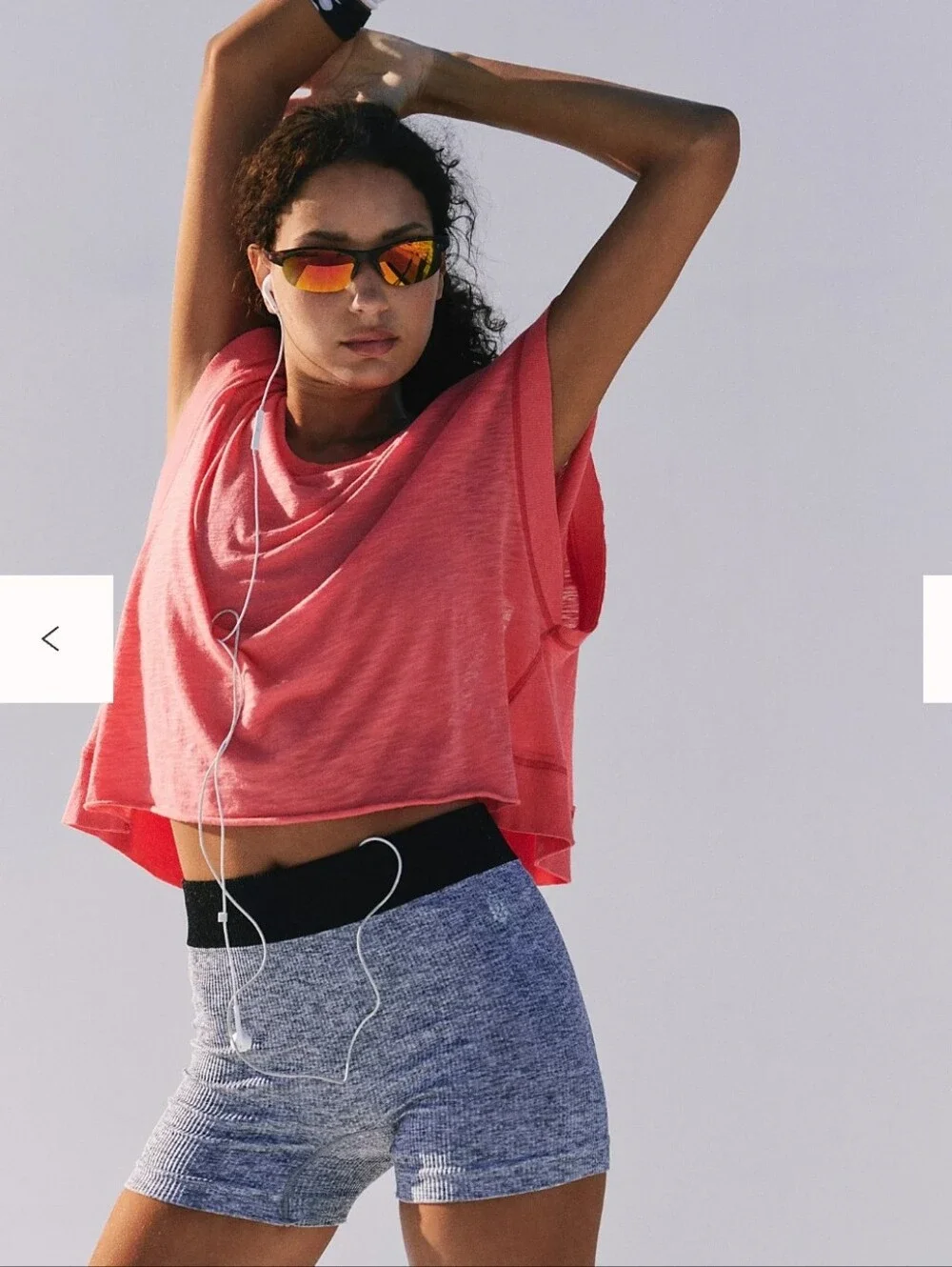 NWT Free People Movement My Time tee Neon coral